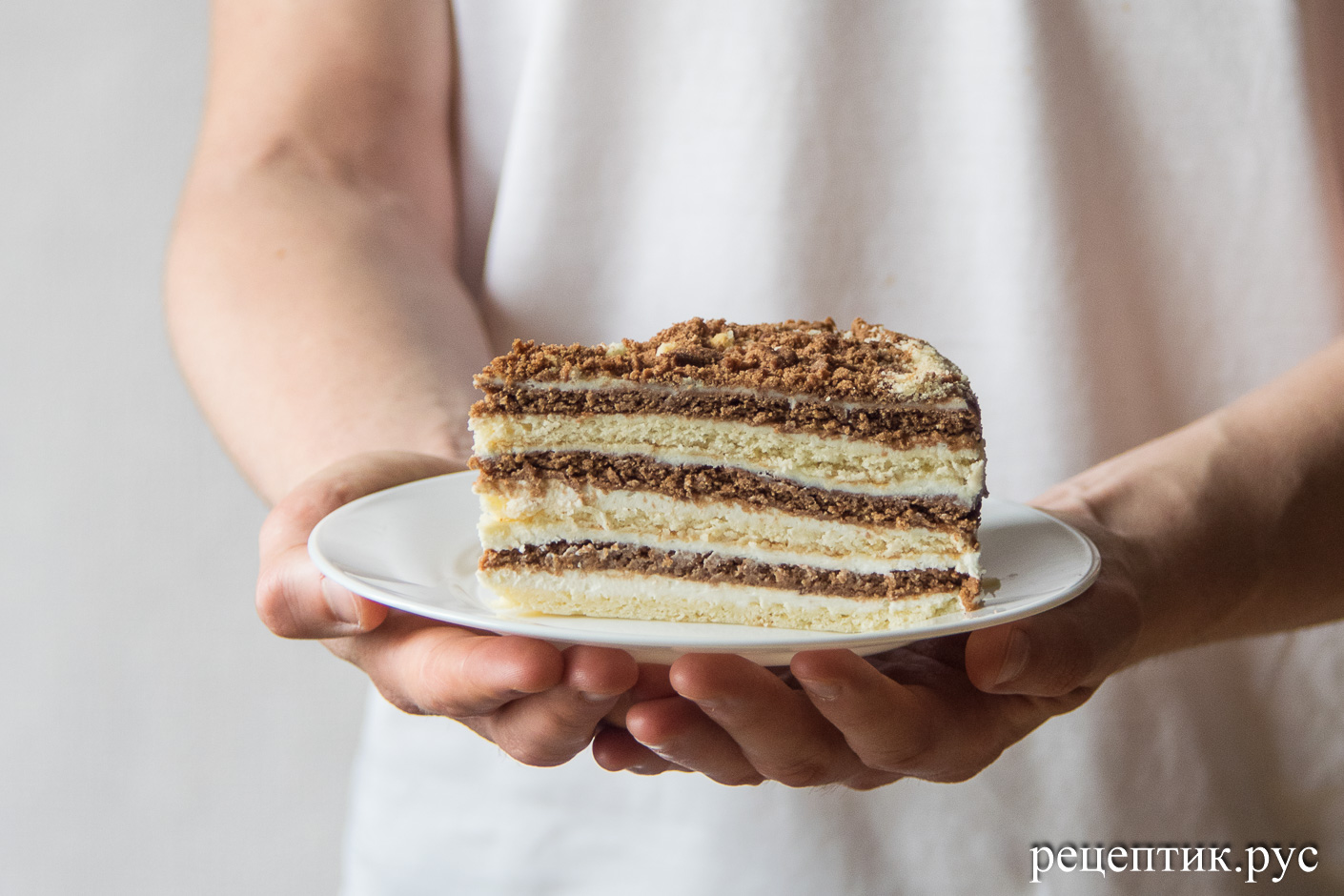 Простой торт Сметанник — пошаговый рецепт с фото